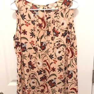 Loft Pink Floral Top